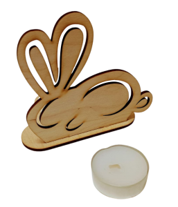 (P57W1) Wielkanocny stojaczek ze świeczką tealight