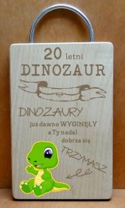 Urodzinowa deska dinozaur (P1289W20)