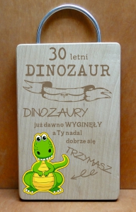 Urodzinowa deska dinozaur (P1289W30)