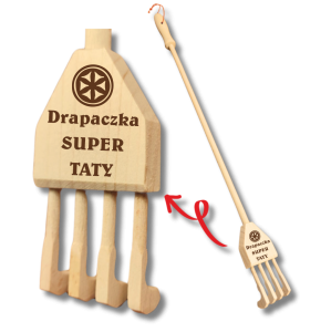 (P868W10) Super Tata - Drapaczka  drewniana