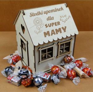 Super Mama - pudełko na cukierki Domek (P1345W1)