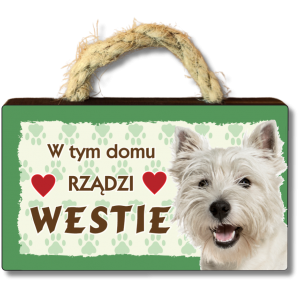 (P620W11) Westie - magnes na lodówkę