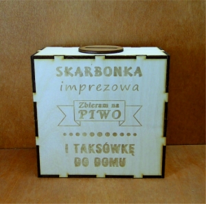 Skarbonka imprezowa - Skarbonka pudełko M (P897W13)