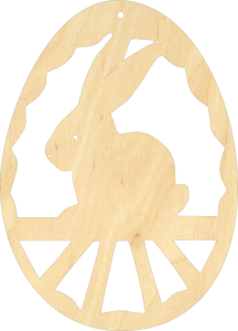 (P389W15) 15 cm  Wielkanocna pisanka ażur