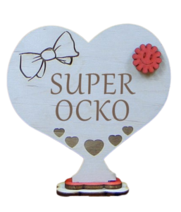 (P314SKW2) Super Ocko - serce stojak