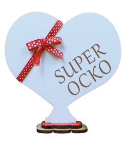 (P732SKW2) Super Ocko - serce stojak