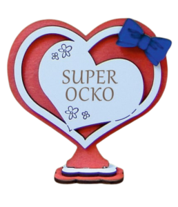 (P315SKW2) Super Ocko - serce stojak