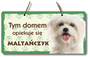 (P552W36) Maltańczyk - Zawieszka na drzwi