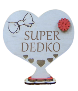 (P314SKW4) Super Dedko - serce stojak