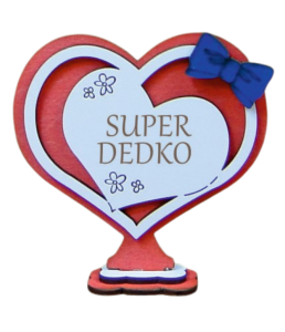 (P315SKW4) Super Dedko - serce stojak