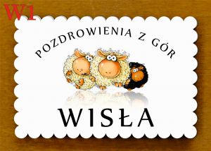 Wisła - magnes pocztówka (P112WIS)