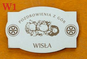Wisła - magnes tabliczka (P94WIS)